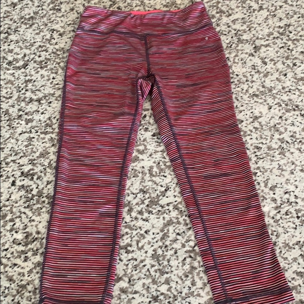 RBX stripe workout cropped leggings
